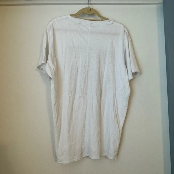 Neuw Palm Tree Art Graphic Linen-Blend T-Shirt- Medium - Picture 6 of 9